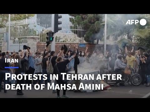 Iranians protest in Tehran after death of Mahsa Amini | AFP (2 of 2)