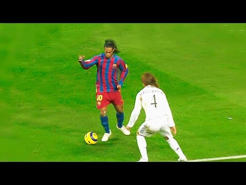 Ronaldinho applauded at the Bernabeu
