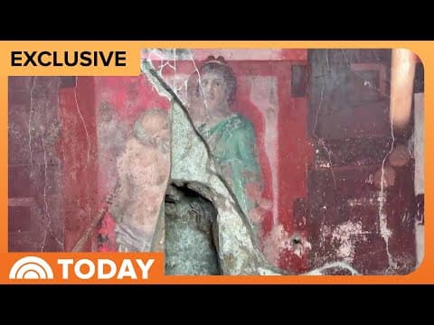 Inside the new excavations at Pompeii