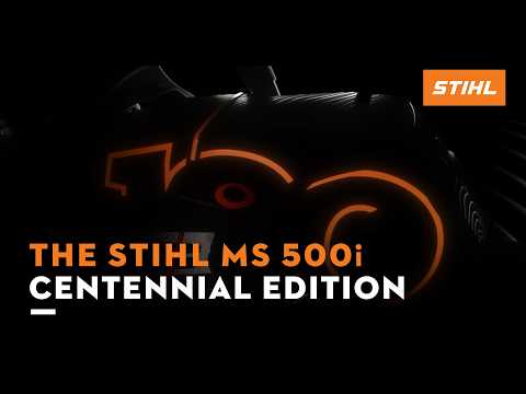 Already legendary: The MS 500i Centennial Edition Chainsaw | STIHL