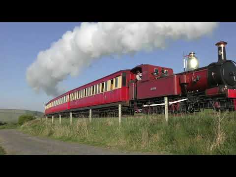 Isle of Man Steam Railway: Loco No. 4 Loch facing towards Douglas in April 2025
