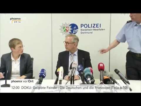 Police press conference on the explosions near the BVB bus