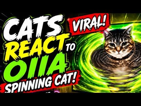 Cats React to the VIRAL OIIA Spinning Cat | Funniest Brainrot Compilation