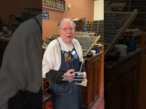 Maintaining a 170-year-old Washington hand press