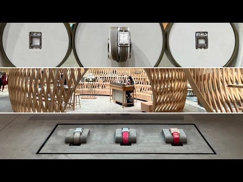 Exhibition "Time your way" at Hermès, rue de Sèvres in Paris.