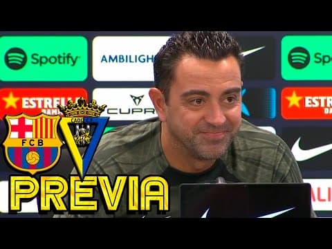 RUEDA PRENSA XAVI: FC BARCELONA v CADIZ CF