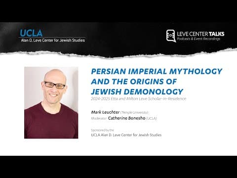 Persian Imperial Mythology and the Origins of Jewish Demonology