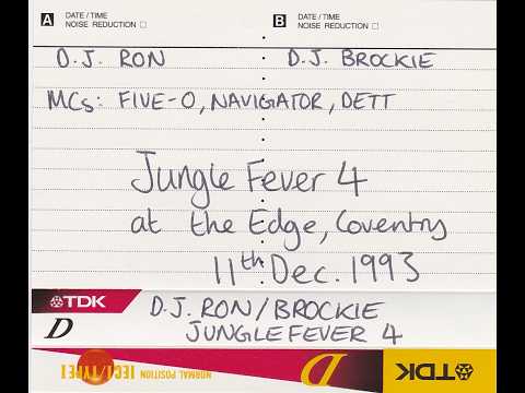 DJ Ron & Brockie - Jungle Fever 4 - The Edge, Coventry 11.12.1993