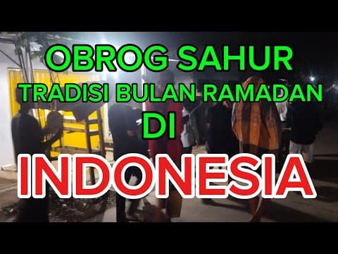 Obrog sahur, the Ramadan wake-up band