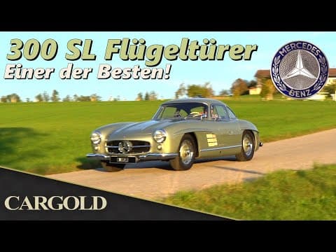 Mercedes 300 SL Flügeltürer, 1955, Restauriert von Referenz-Adresse, Rudge Felgen, Koffersatz