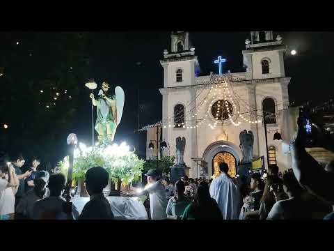 The Fiesta Procession of San Miguel Arcangel in Manila
