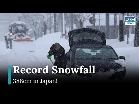Japan's record snowfalls