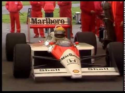 Ayrton Senna tests a McLaren at Pembrey Circuit - 21 September 1988