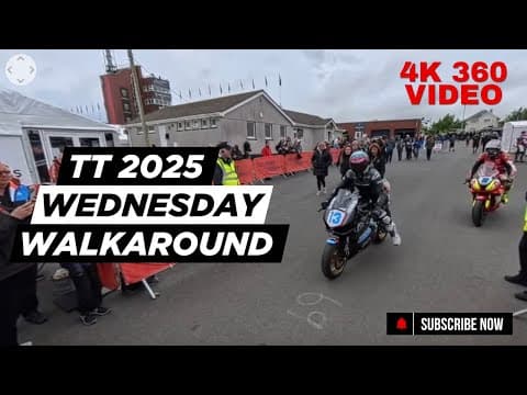 TT 2025 Wednesday 28 May - Creg Ny Baa, Douglas, Riders - 360 4K 60FPS