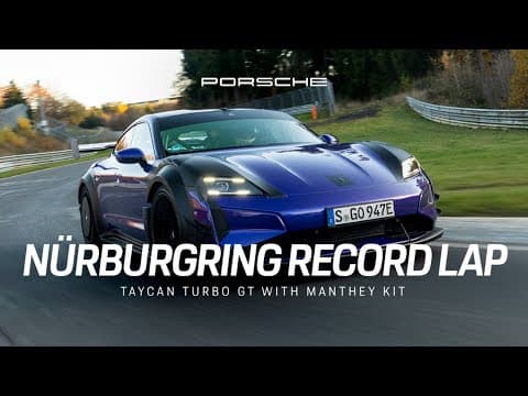 Onboard the Porsche Taycan Turbo GT with Manthey Kit | Nürburgring record lap