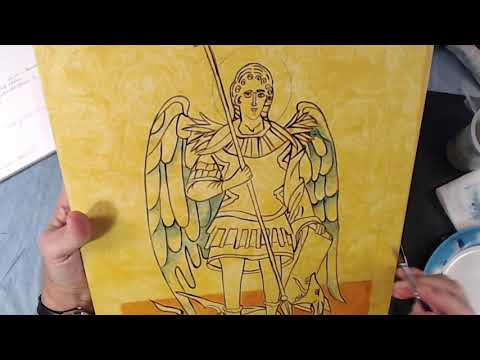 Painting an Icon of Saint Michael: Building the Layers