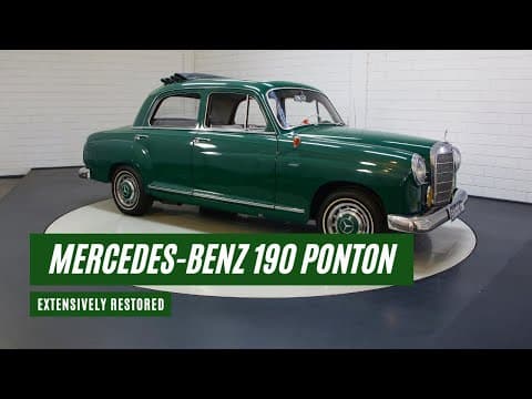 Mercedes-Benz 190 Ponton | Restored | Sliding roof | 1959 -VIDEO- www.ERclassics.com