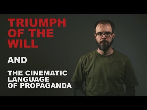 The cinematic language of Triumph of the Will