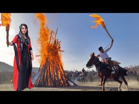مراسم و فرهنگ زیبای عید باستانی نوروز در روستا /عیدی گرفتن بچه ها در روستا //سبک زندگی روستاییان