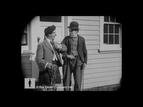 Chaplin meets Harry Lauder — rare archival footage
