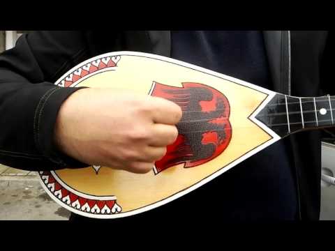 Albanian Sharki (Çifteli Qifteli) me 3 tela, instrument Shqiptar