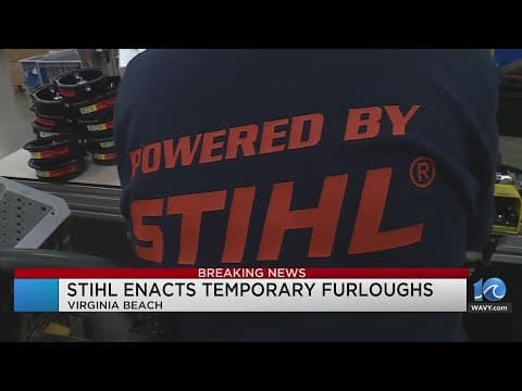 STIHL furloughing 30% of workforce at Virginia Beach plant