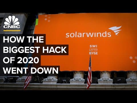 CNBC on SolarWinds and cyber espionage