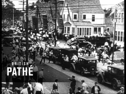 British Pathe rushes of American strikes and marches