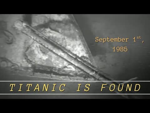 Ballard’s Titanic discovery: September 1, 1985