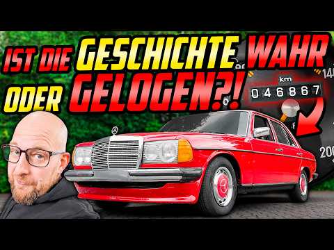 Nur 46.000 KM in 46 JAHREN?! - Mercedes W123 Vergaser - Ist die Geschichte WAHR oder FREI ERFUNDEN?!