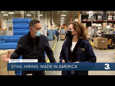 Manufacturer STIHL Inc. in Virginia Beach hiring hundreds of workers