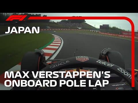 Max Verstappen's onboard pole lap | 2022 Japanese Grand Prix