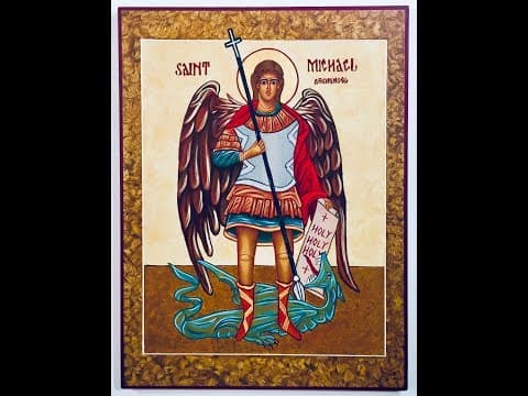 Painting an Icon of Saint Michael: Later Stages