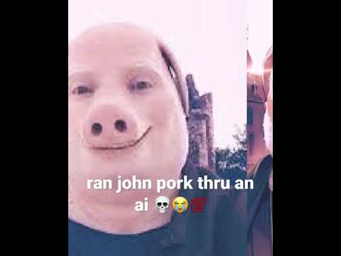 Running John Pork through an AI art generator