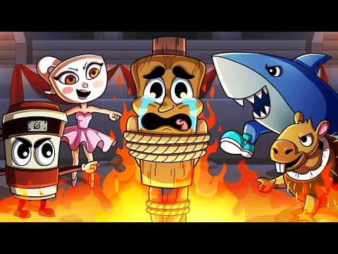 A studio cartoon retells the legend