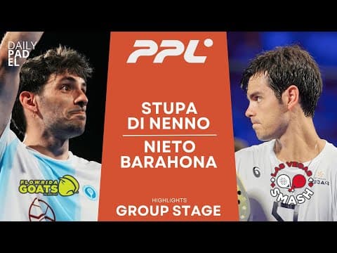 EPIC BATTLE! | Stupa/Di Nenno VS Nieto/Barahona | Padel Pro League | New York | Highlights