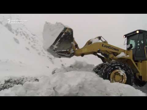 The Tajikistan highway avalanches
