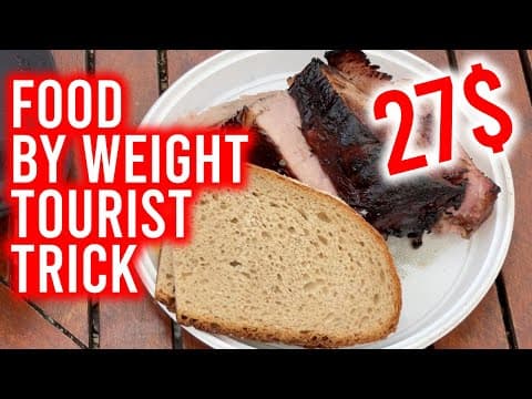 How they trick tourists with food "by weight"?