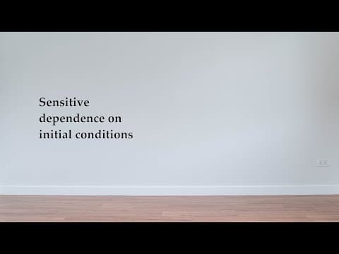 Sensitive dependence on initial conditions
