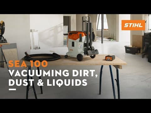 Battery-Vacuum SEA 100: Cordless Wet and Dry Vacuuming | STIHL