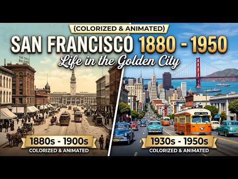 San Francisco 1880 - 1950: Life in the Golden City (Colorized & Animated