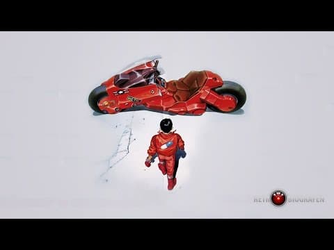 Akira's animated release provides the visual vocabulary of urban collapse that Western cyberpunk had been describing but not yet showing