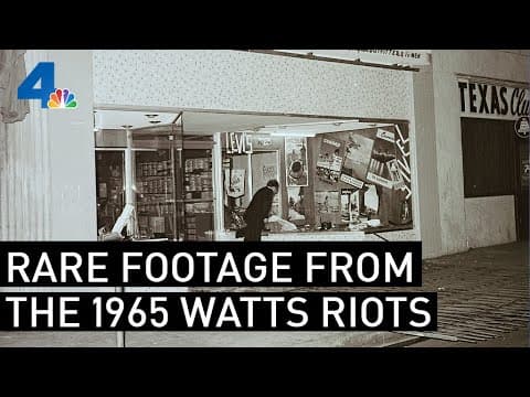 Rare footage of the 1965 Watts Riots (NBCLA archive)