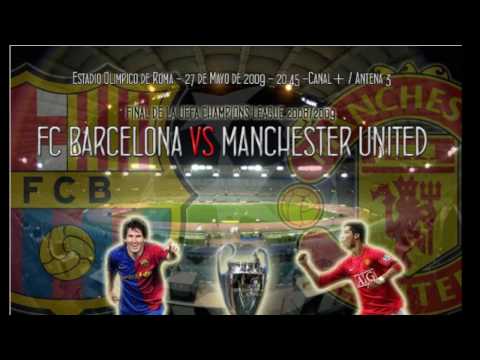 FC Barcelona Manchester U. Finale Champions League ROMA 2009