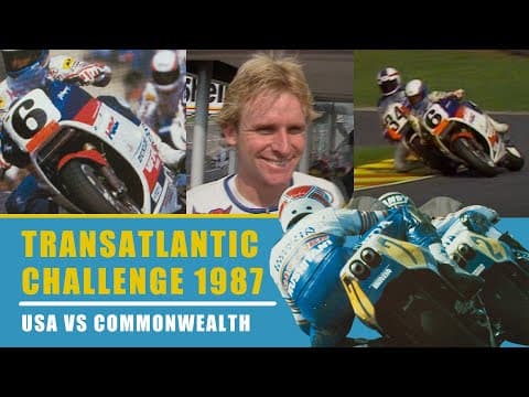 Kevin Schwantz vs Wayne Rainey | 1987 Transatlantic Challenge | Race 2