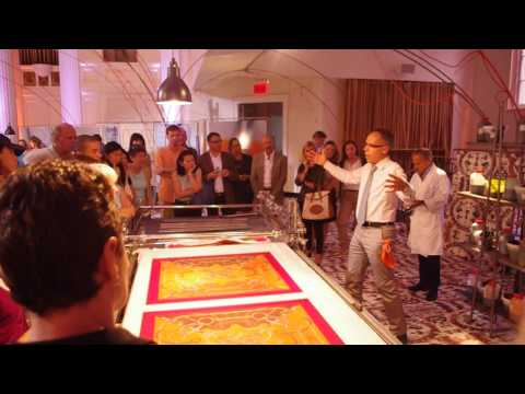 Hermes' "Festival des Metiers" at 583 Park Avenue with silk maker Kamel Hamadou