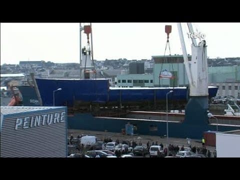 La Calypso quitte Concarneau pour aller en Turquie