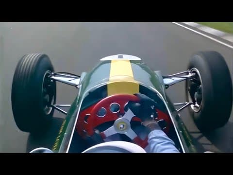 1964 F1 British GP [HD 60fps, Extended] Onboard of Jim Clark in Lotus 25 - British Pathé