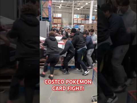Raw footage: fight over Pokémon cards at Costco