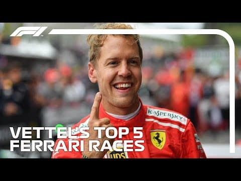 Sebastian Vettel's Best F1 Races For Ferrari